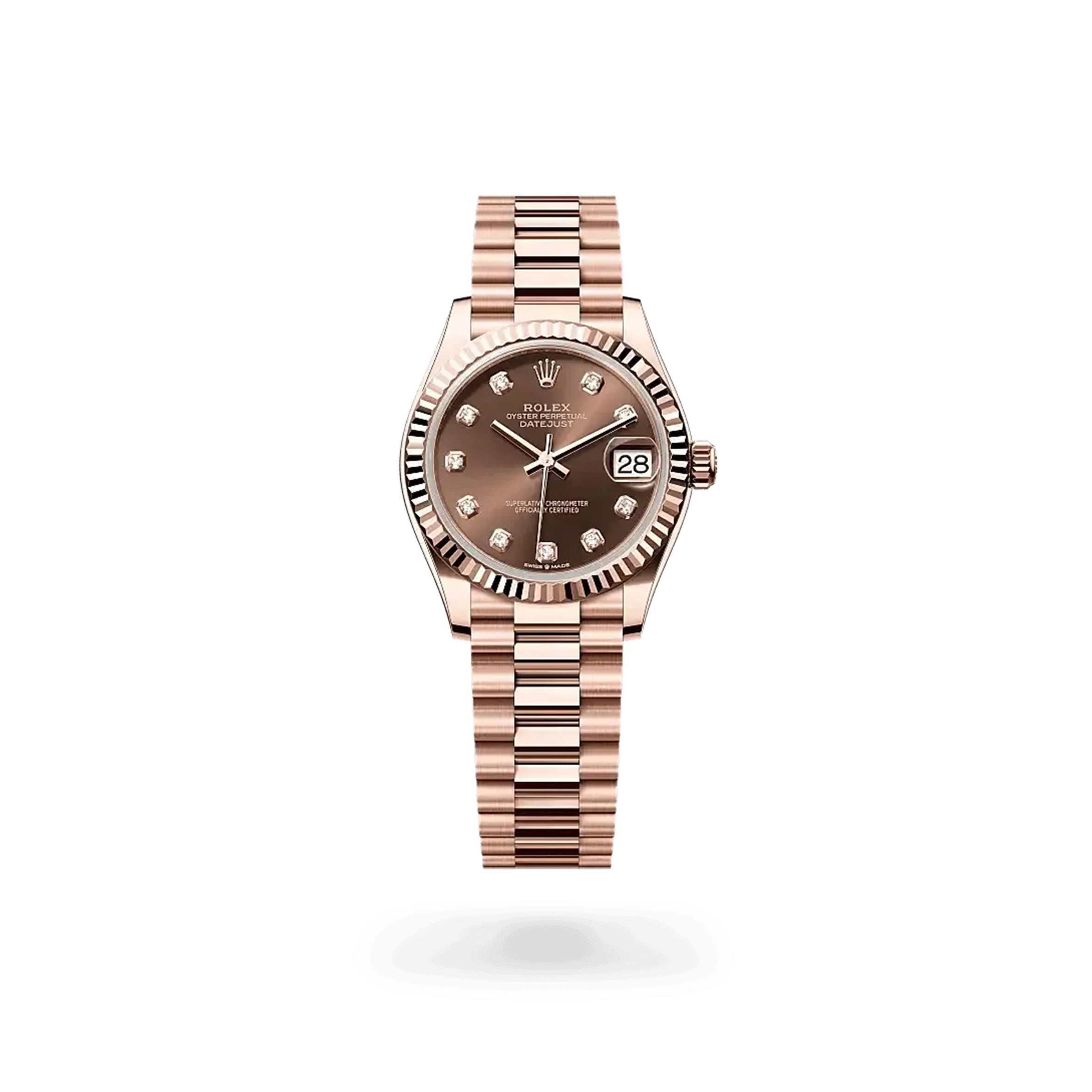 R01ex datejust 31 oyster 31 mm everose gold m278275